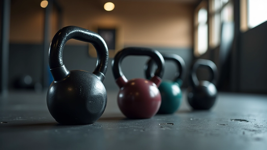 Kettlebell antrenmanında farklı ağırlık seçenekleri, başlangıç ve ileri seviye ağırlıkları gösteriliyor
